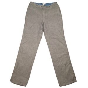 Peter Millar Pants Mens 34 X 32 Gray Herringbone Five Pocket Stretch